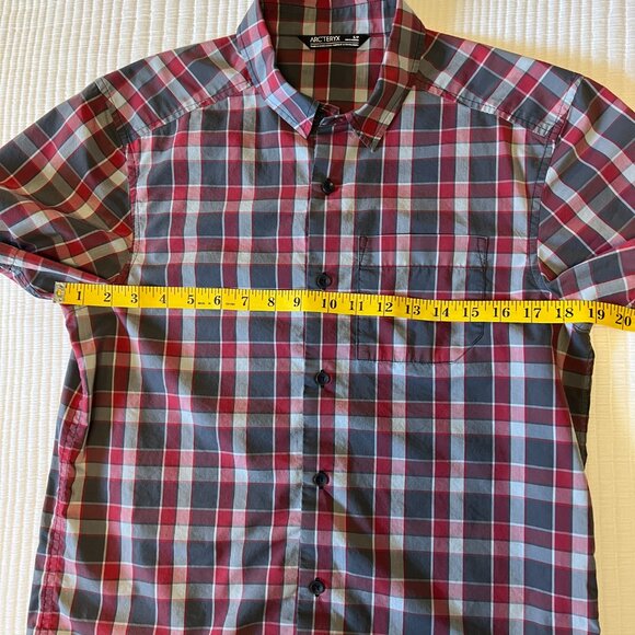 Arc'teryx Brohm Short Sleeve Shirt, Small, Red Plaid - Picture 3 of 8